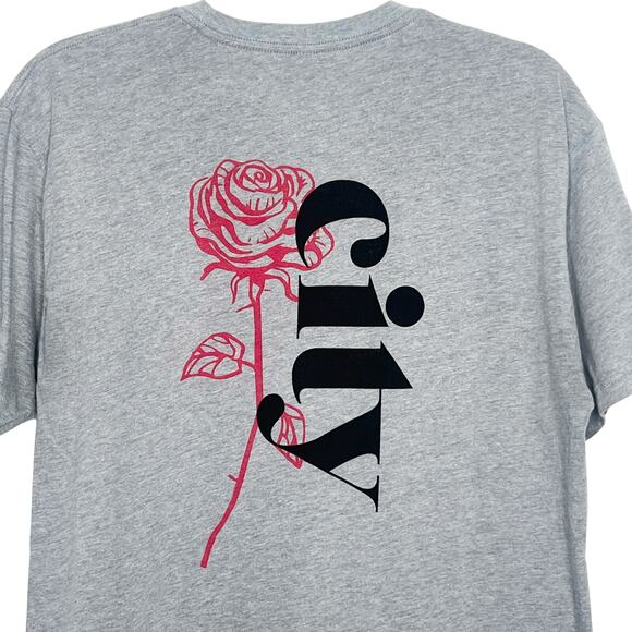 PORTLAND GEAR Soft-Blend Rose City "P" Tee Short Sleeve Crew Neck Grey Mens L - Picture 4 of 7